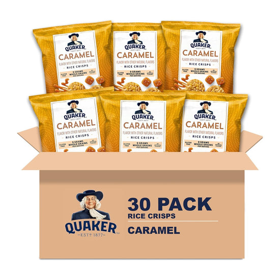 Quaker Rice Crisps Caramel 0.91oz (30ct)
