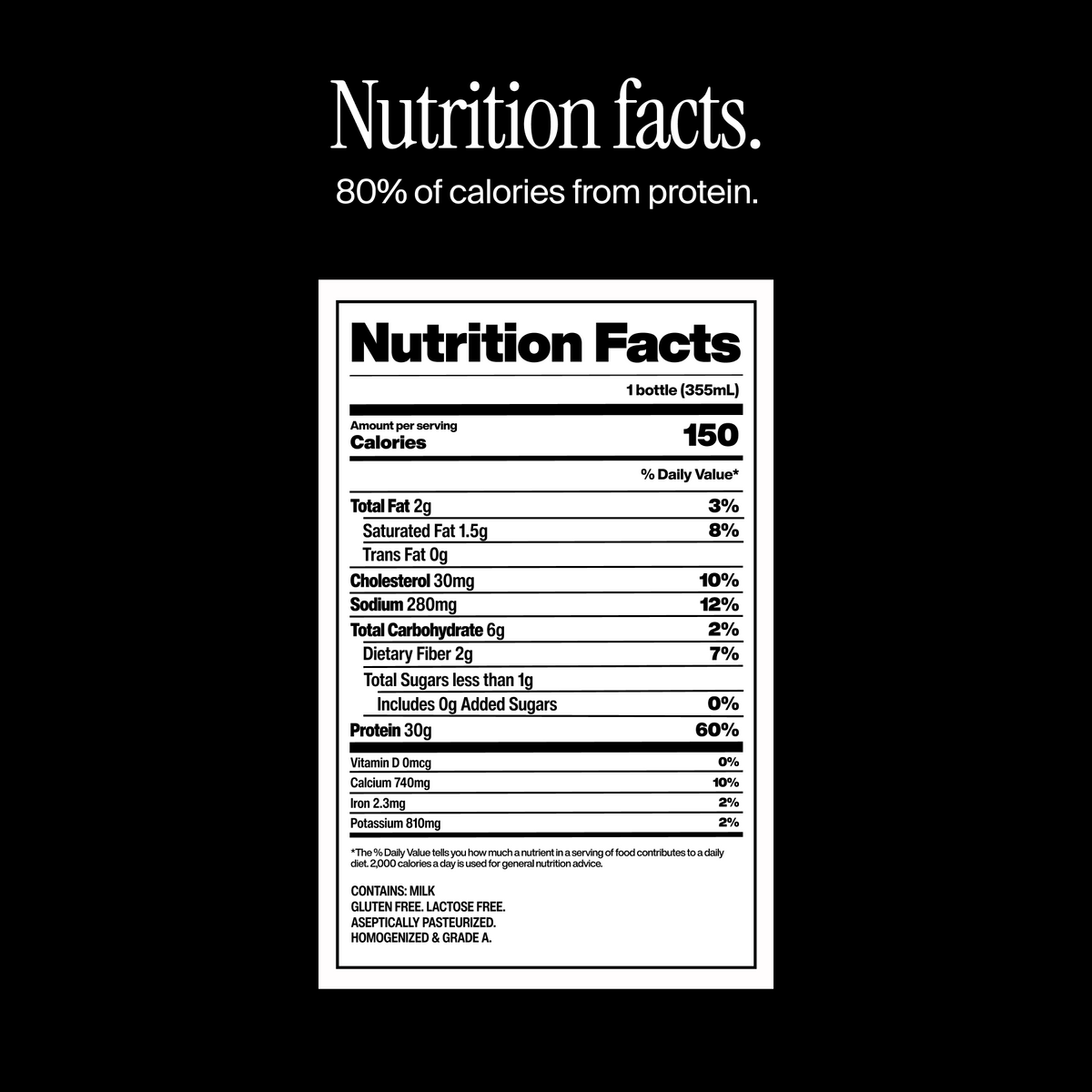David Protein Shake, Chocolate (12 Pack)