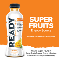 Ready Sports Drink Light - Mango Lemonade (12 x 16.9oz)