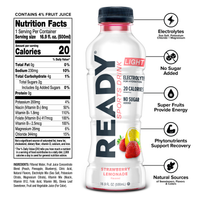 Ready Sports Drink Light - Strawberry Lemonade (12 x 16.9oz)