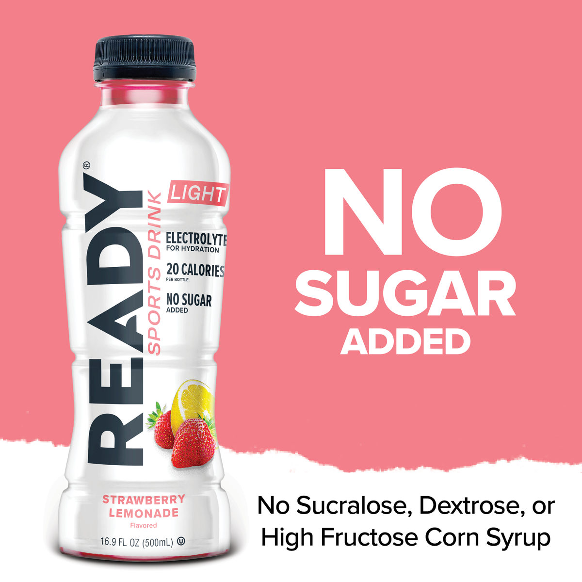 Ready Sports Drink Light - Strawberry Lemonade (12 x 16.9oz)