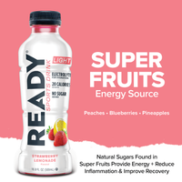 Ready Sports Drink Light - Strawberry Lemonade (12 x 16.9oz)