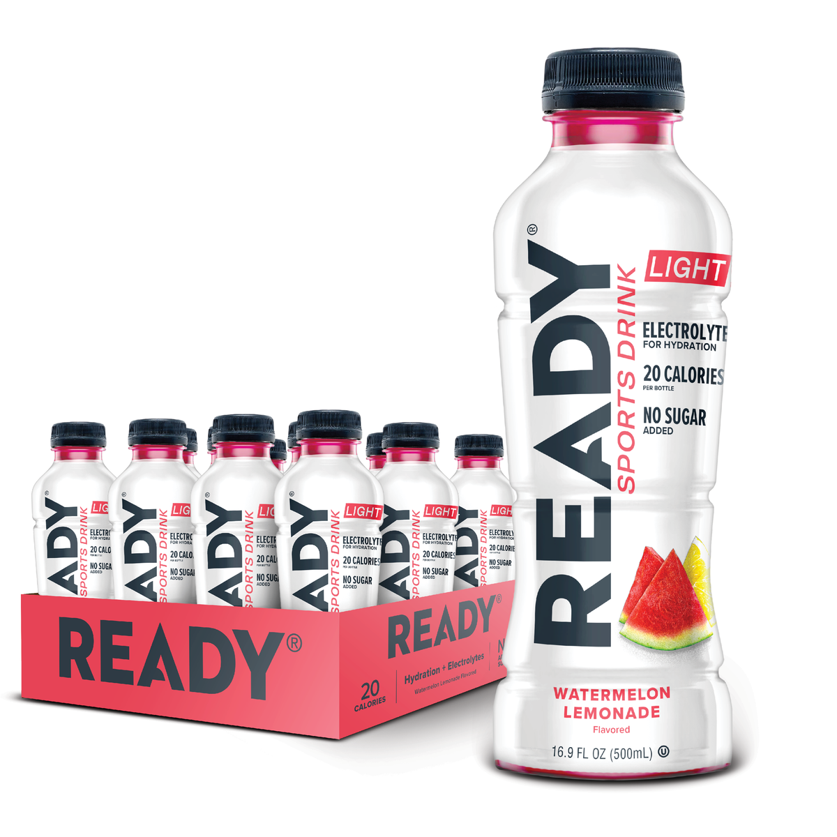 Ready Sports Drink Light - Watermelon Lemonade (12 x 16.9oz)