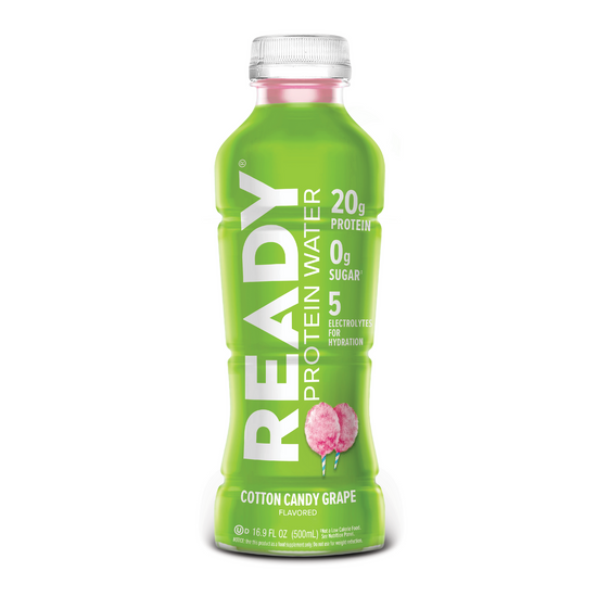 Ready Clear Protein Water 20g - Cotton Candy Grape (12 x 16.9oz)