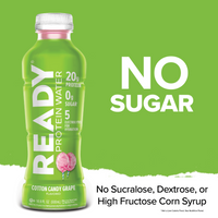 Ready Clear Protein Water 20g - Cotton Candy Grape (12 x 16.9oz)