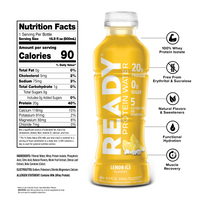 Ready Clear Protein Water 20g - Lemon Ice (12 x 16.9oz)
