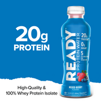 Ready Clear Protein Water 20g - Mixed Berry (12 x 16.9oz)