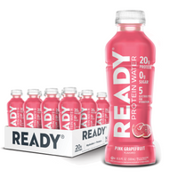 Ready Clear Protein Water 20g - Pink Grapefruit (12 x 16.9oz)