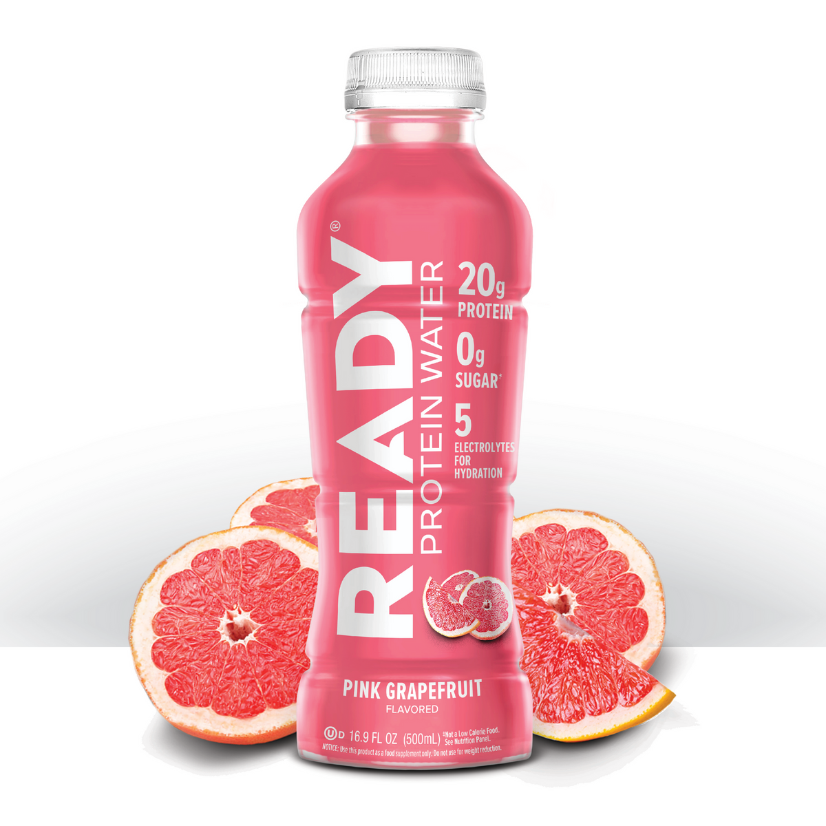 Ready Clear Protein Water 20g - Pink Grapefruit (12 x 16.9oz)