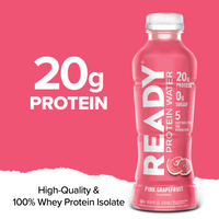 Ready Clear Protein Water 20g - Pink Grapefruit (12 x 16.9oz)