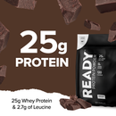 Ready Whey Protein Powder - Chocolate (10 lb Team Bag)