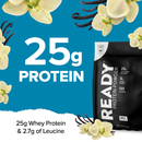 Ready Whey Protein Powder - Vanilla (10 lb Team Bag)
