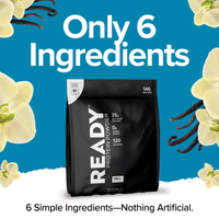 Ready Whey Protein Powder - Vanilla (10 lb Team Bag)