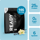 Ready Whey Protein Powder - Vanilla (10 lb Team Bag)