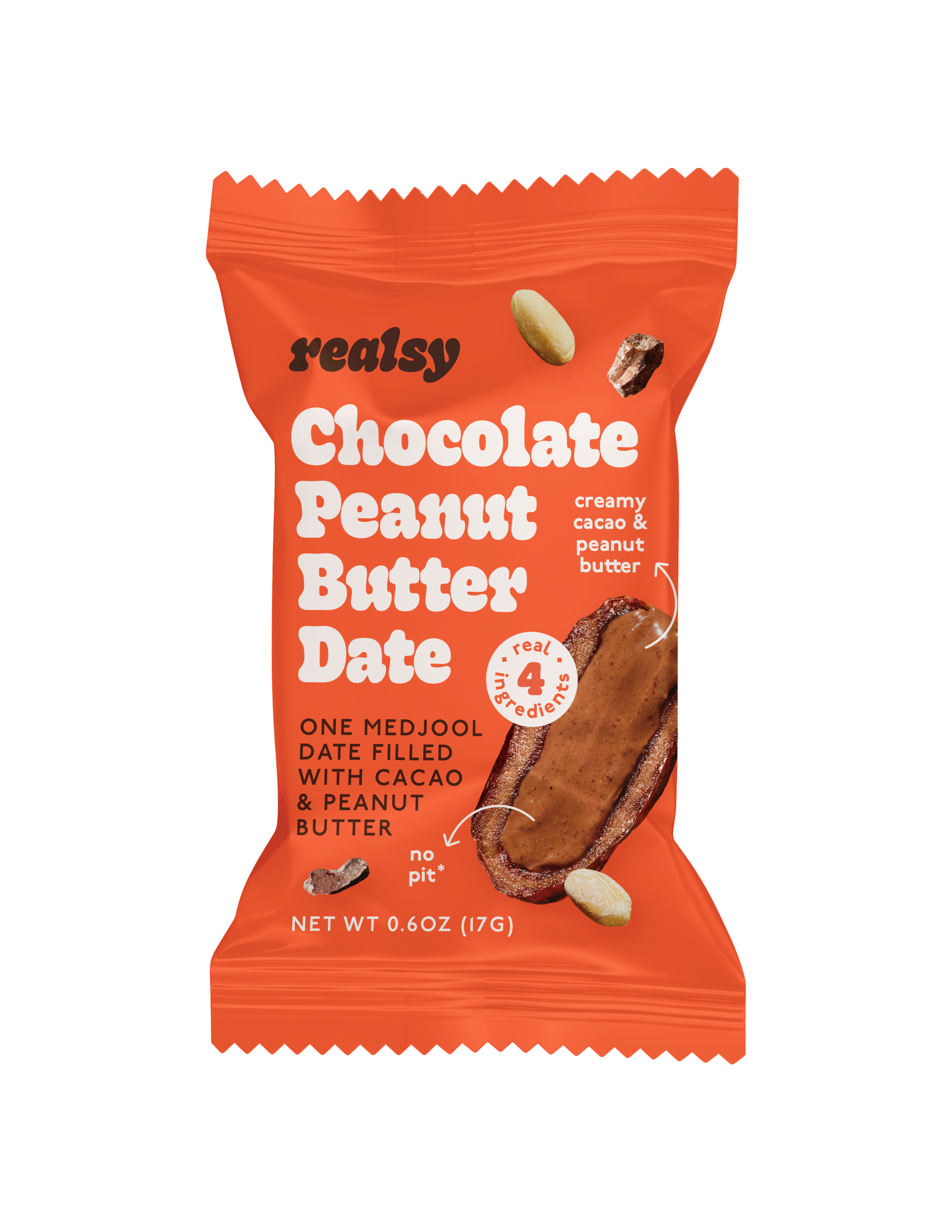 Chocolate Peanut Butter Dates | Individually Wrapped (200 count-5 cases) | Wholesale