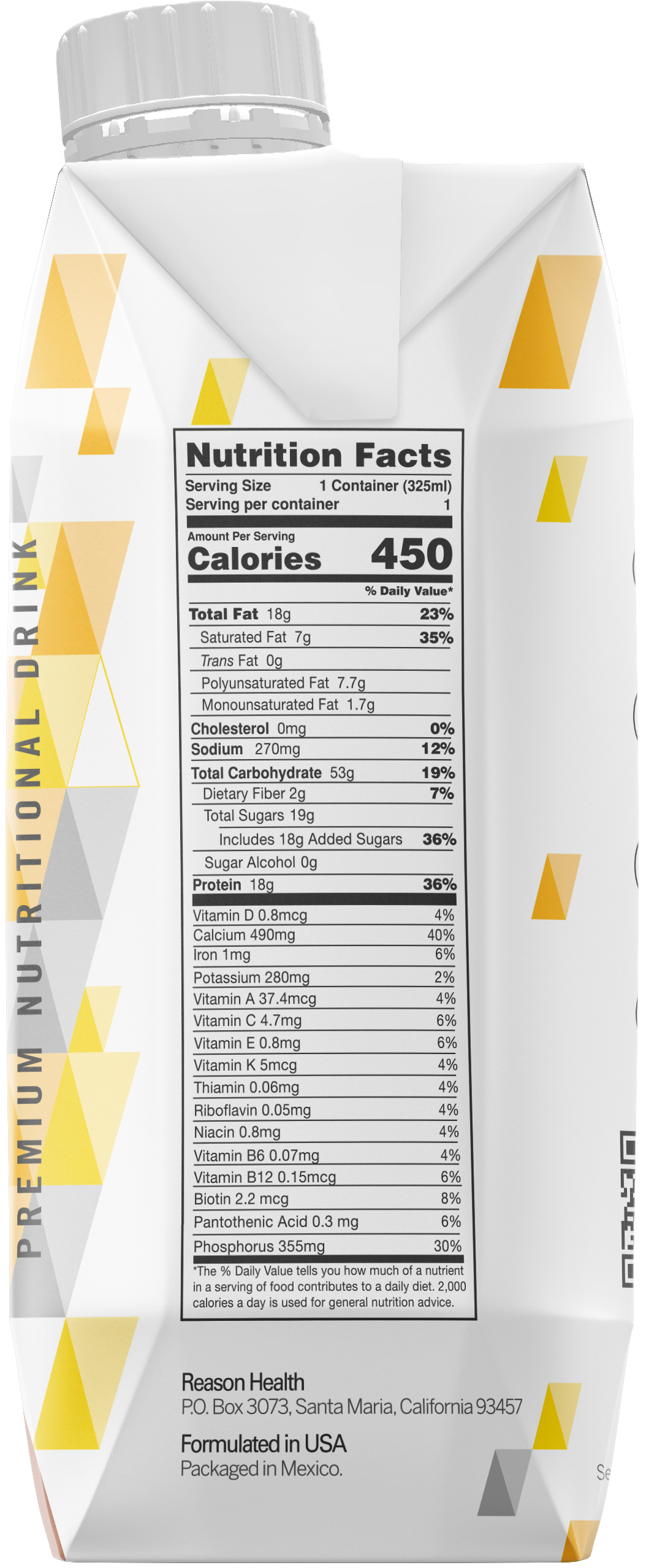 Reason Weight Gain Shake Strawberry (48 Shakes)