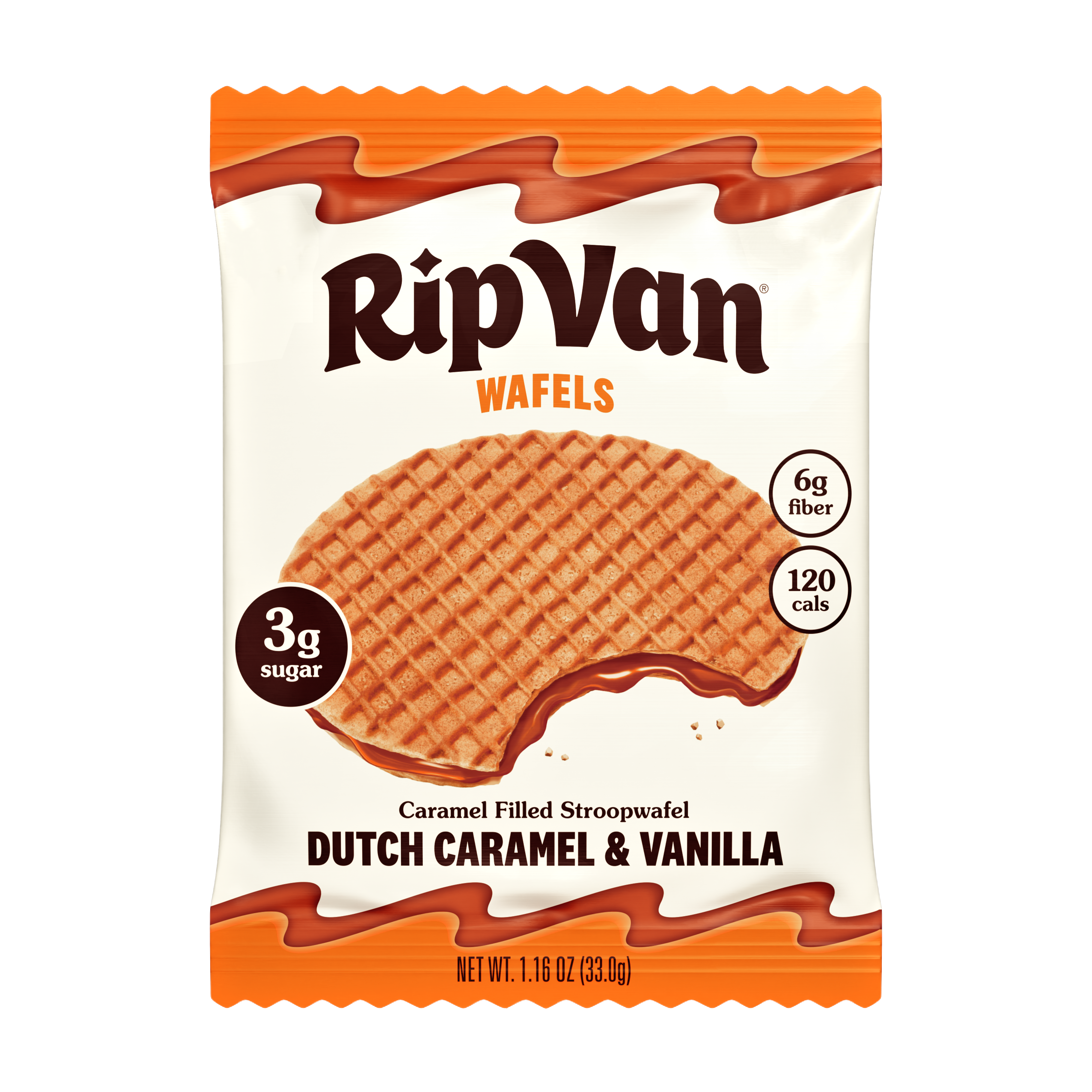 Rip Van Dutch Caramel & Vanilla Stroopwafel Cookies 1.16oz (48ct)