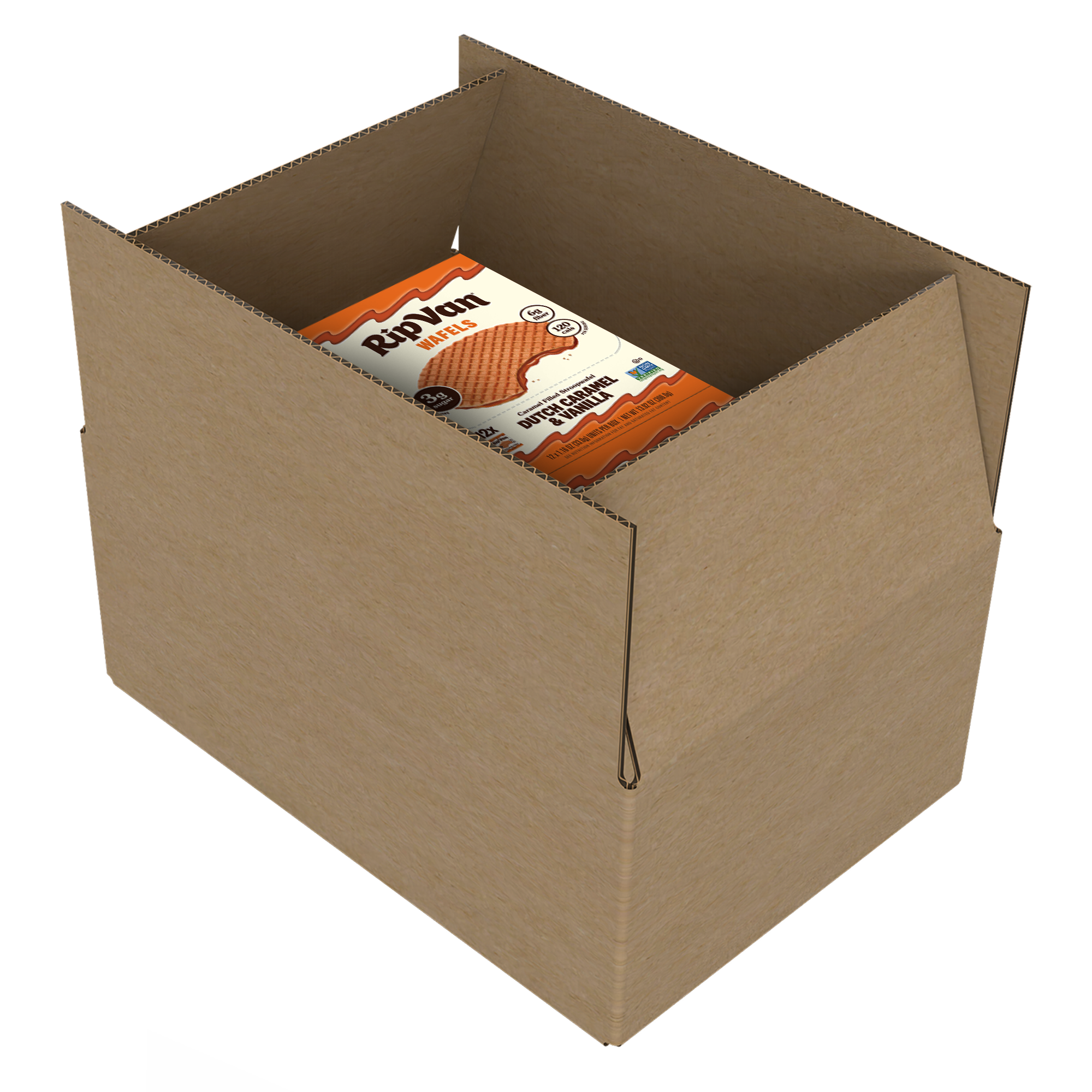 Rip Van Dutch Caramel & Vanilla Stroopwafel Cookies 1.16oz (48ct)