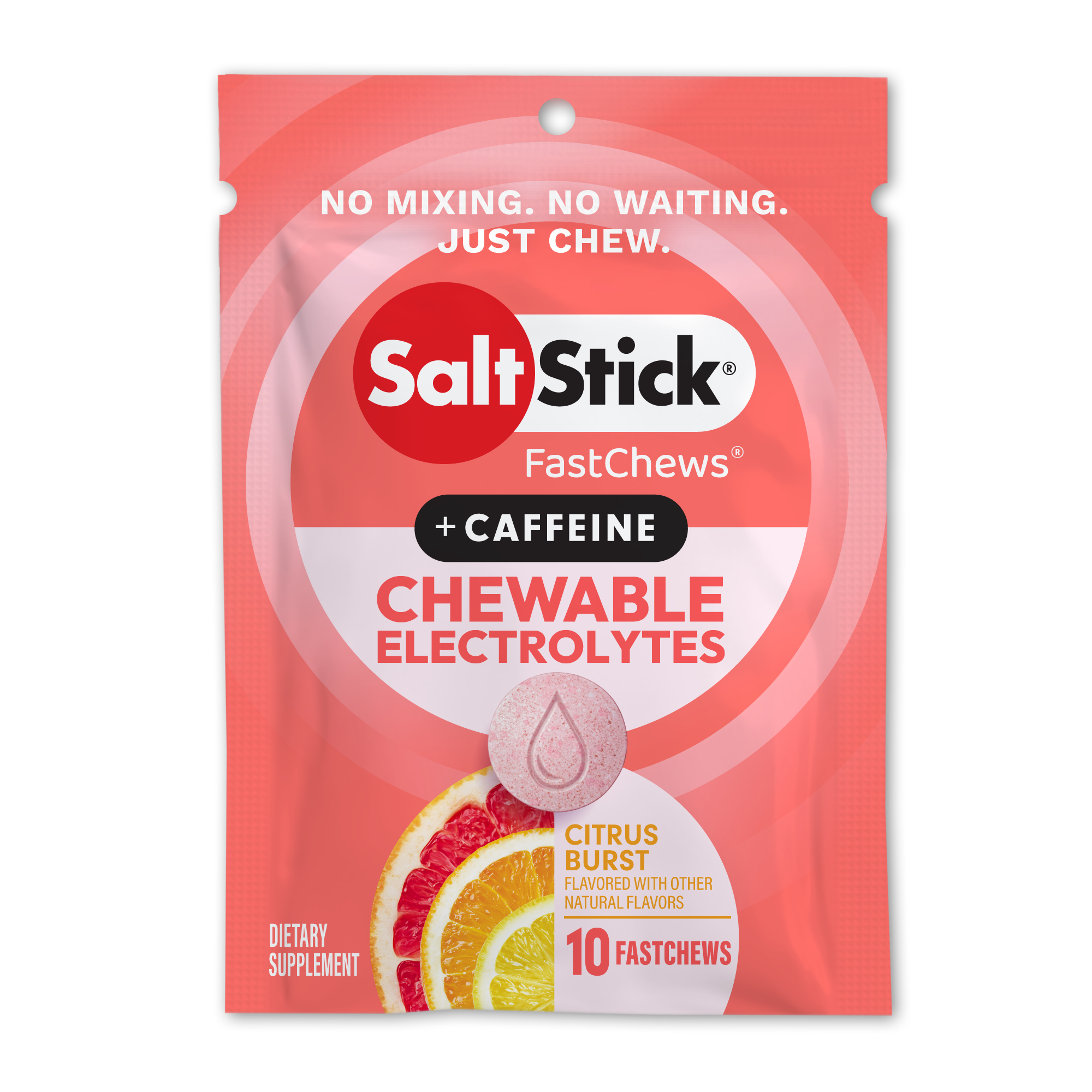 SaltStick FastChews + Caffeine Citrus Burst