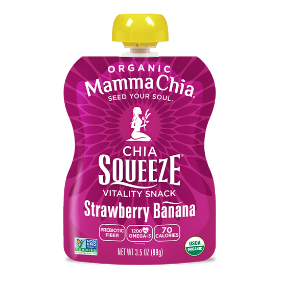 Strawberry Banana Organic Chia Squeeze