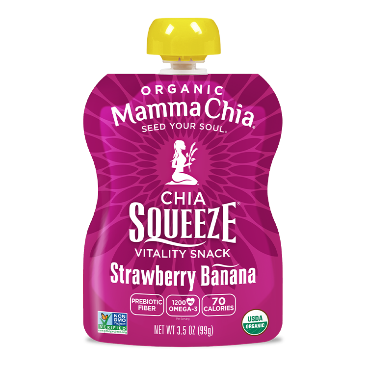Strawberry Banana Organic Chia Squeeze