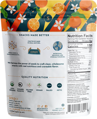 SEEDLY, Orange Zest, Dark Chocolate Bark, 3.6