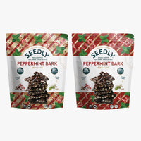 SEEDLY, Peppermint, Dark Chocolate Bark, 3.6 Oz.