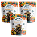 SEEDLY, Orange Zest, Dark Chocolate Bark, 3.6