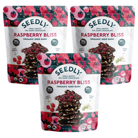 SEEDLY, Raspberry Bliss, Dark Chocolate Bark, 3.6 Oz.