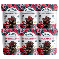 SEEDLY, Raspberry Bliss, Dark Chocolate Bark, 3.6 Oz.