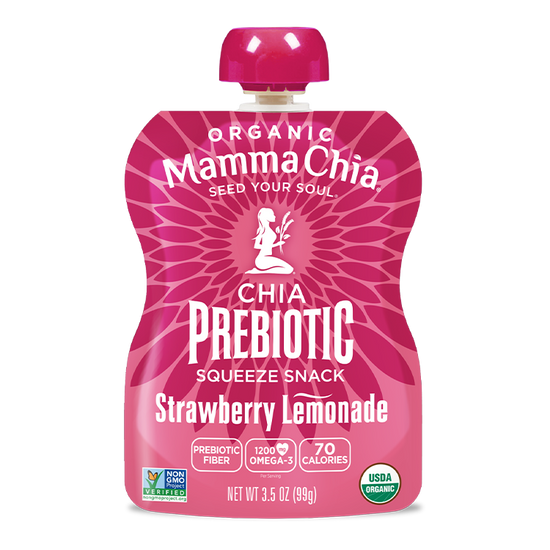 Strawberry Lemonade Organic Chia Prebiotic Squeeze