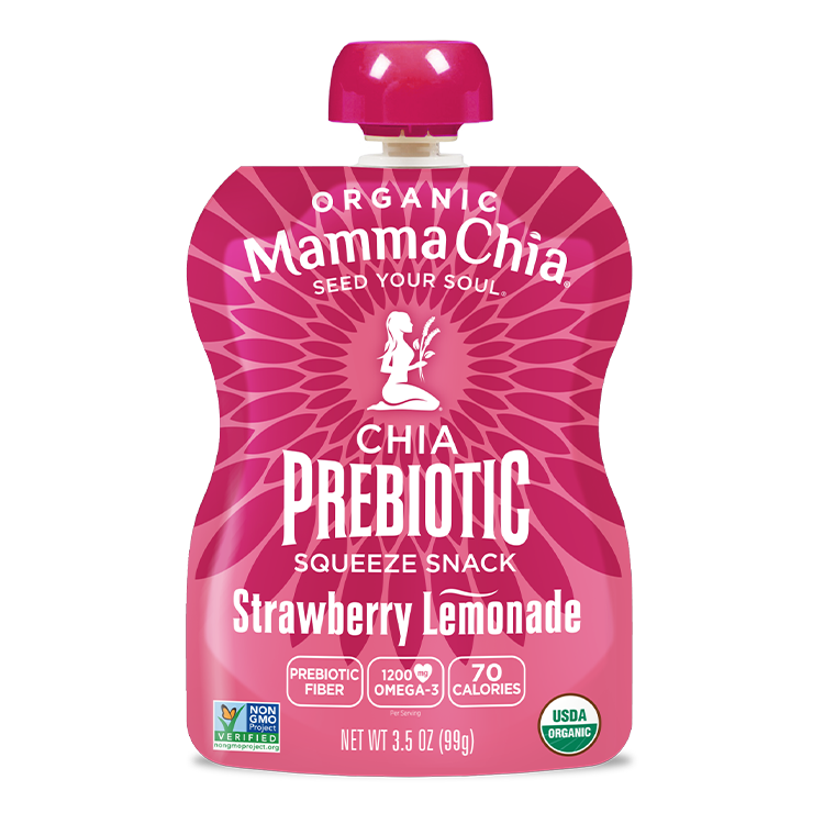 Strawberry Lemonade Organic Chia Prebiotic Squeeze