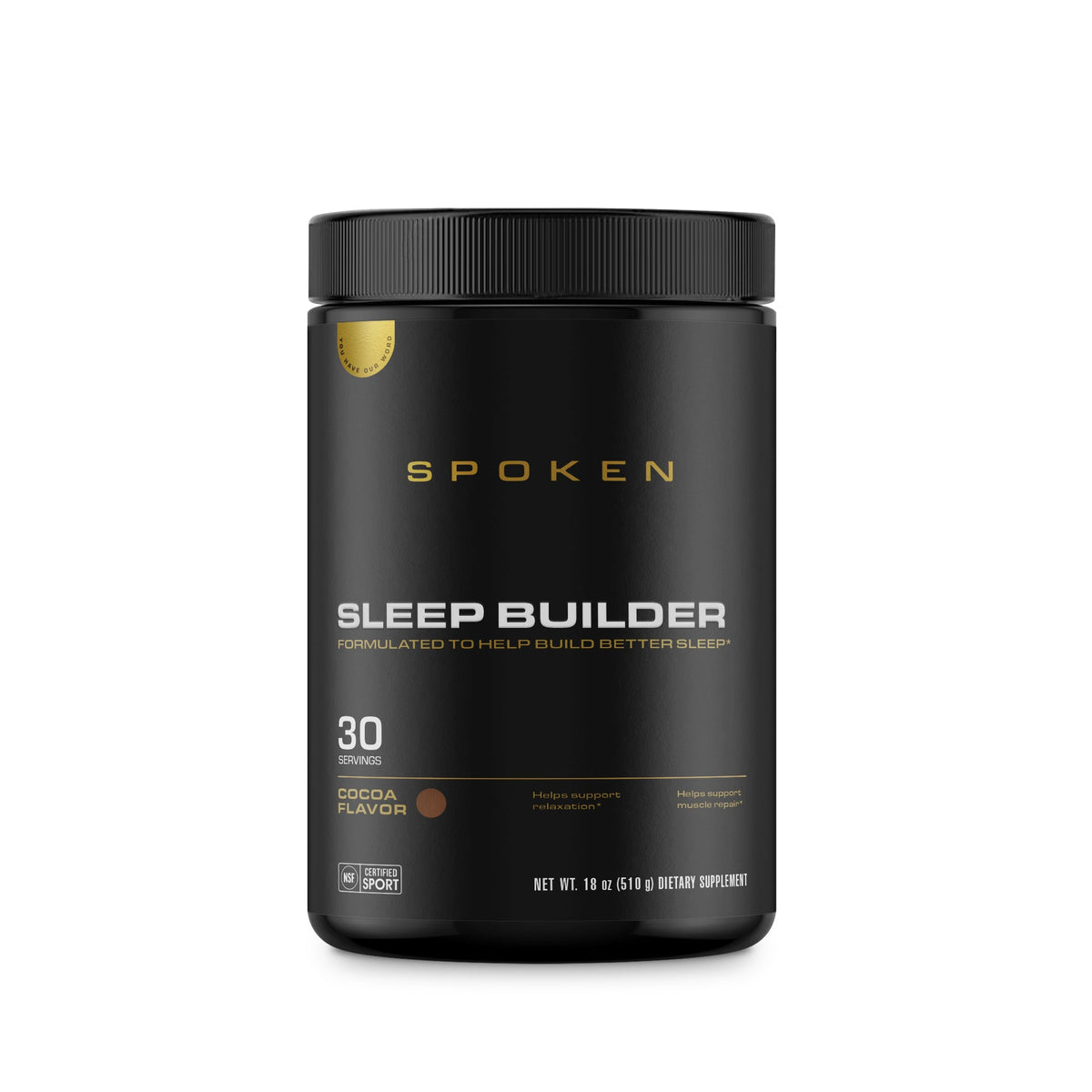 Spoken Sleep Builder Cocoa 18oz
