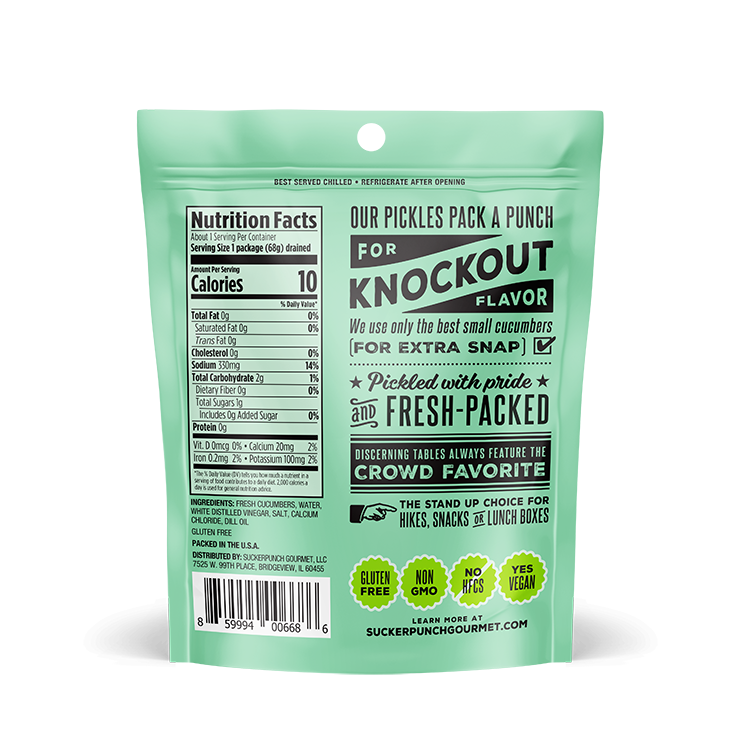 SuckerPunch Classic Dill Pickle Chips Box - 180 Packs