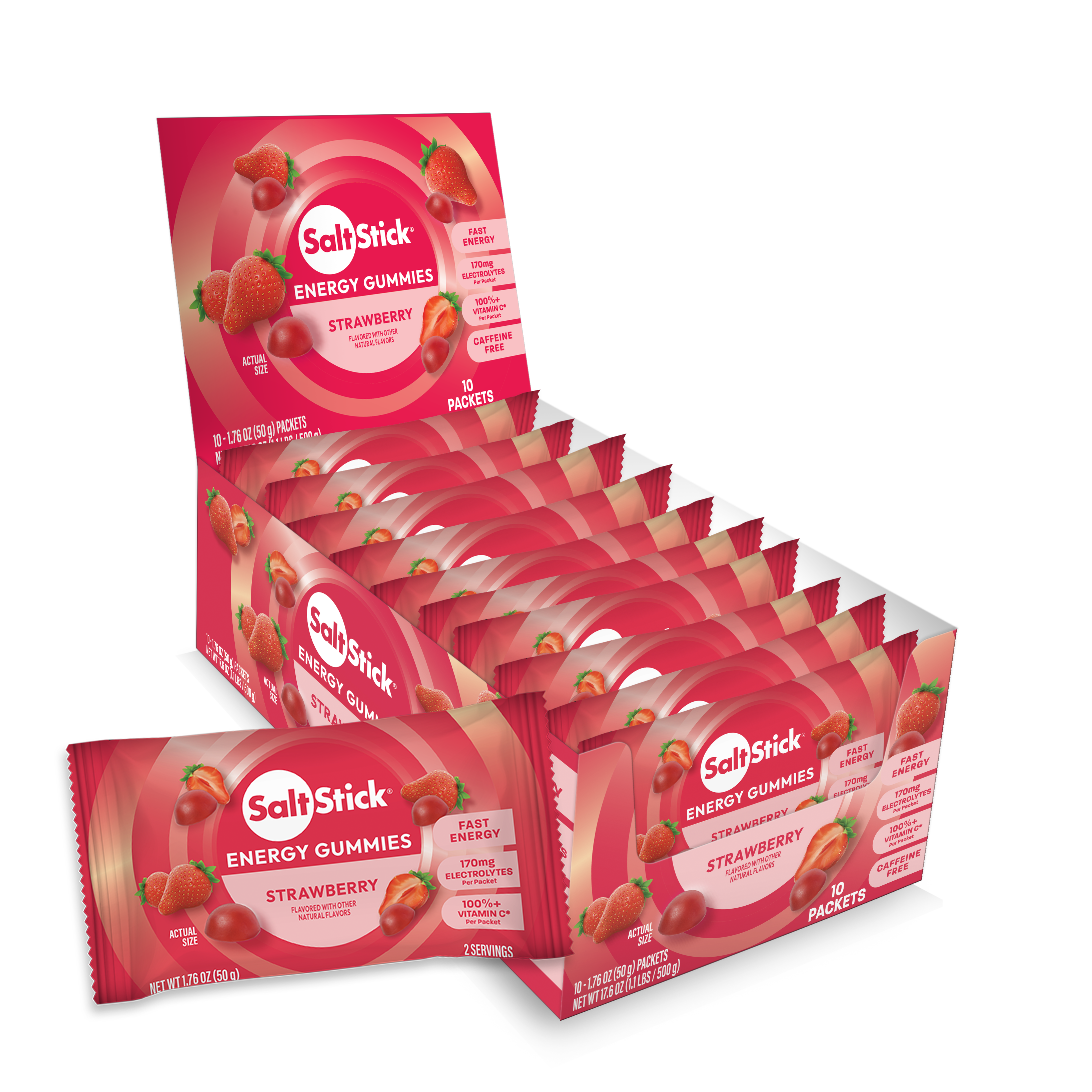 SaltStick Energy Gummies – Strawberry
