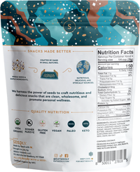 SEEDLY, Celtic Sea Salt, Dark Chocolate Bark, 3.6 Oz.