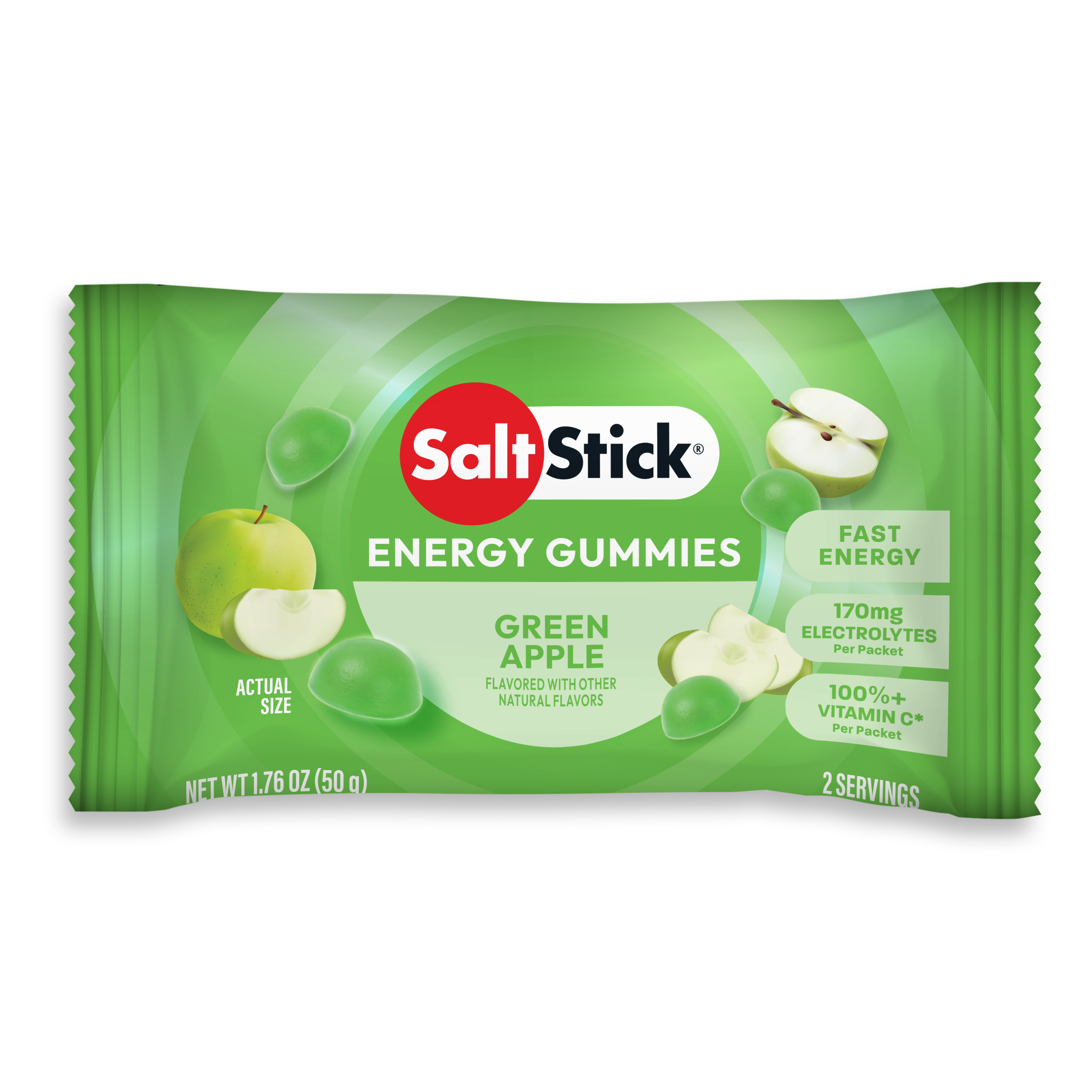SaltStick Energy Gummies – Green Apple