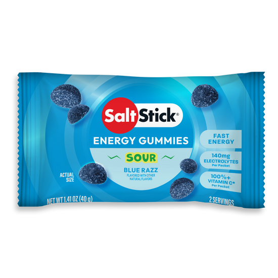 SaltStick Energy Gummies – Sour Blue Razz