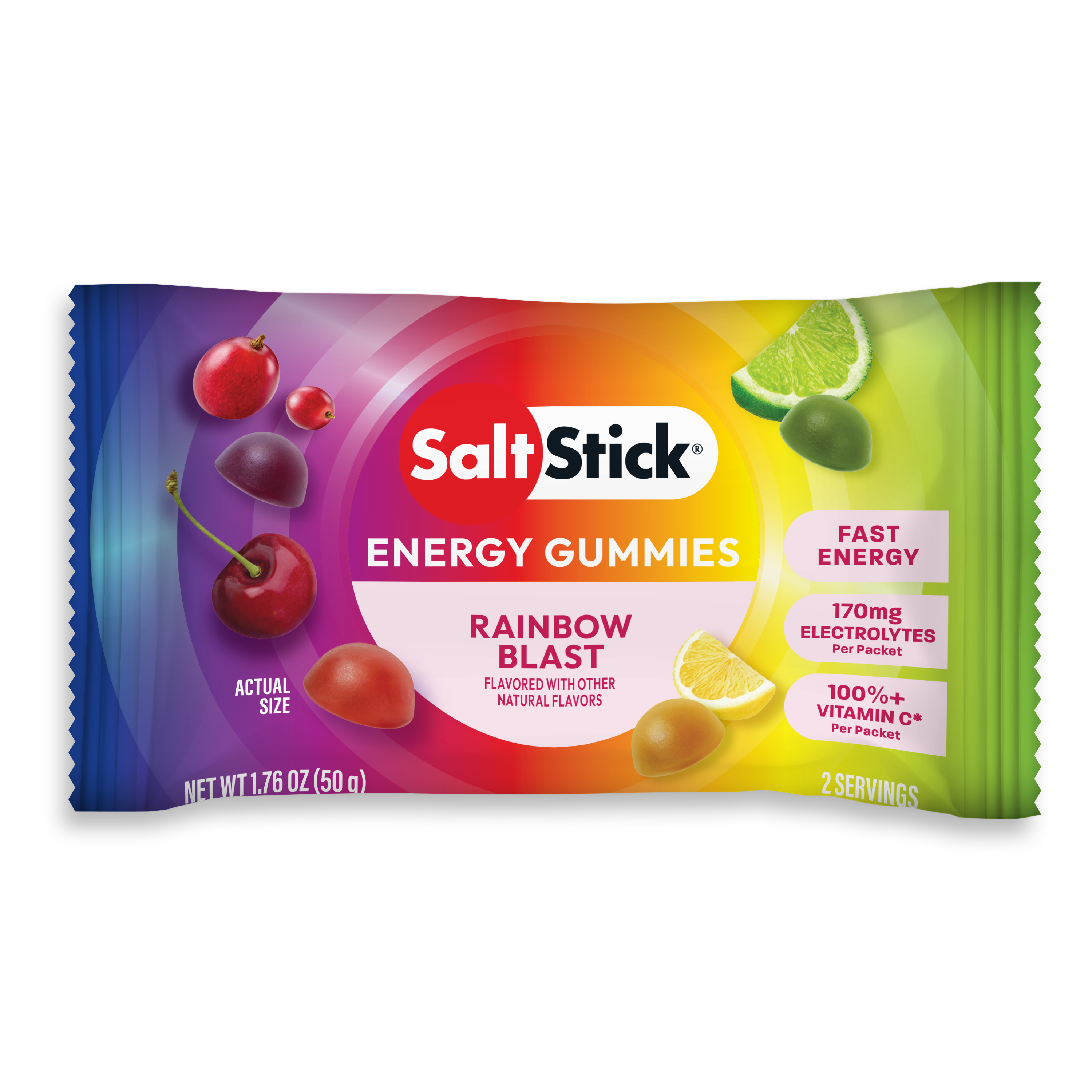 SaltStick Energy Gummies – Rainbow Blast
