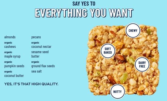 YES BAR Salted Maple Pecan -The Clean Fuel Bar Athletes Crave (24 Pack)