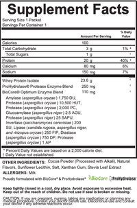 Whey Protein - Chocolate (12 Single Serve Pouches) (Wholesale)