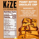 Kize Peanut Butter Chocolate Chip, Protein Snack Bar, 1.5oz, 20 bars