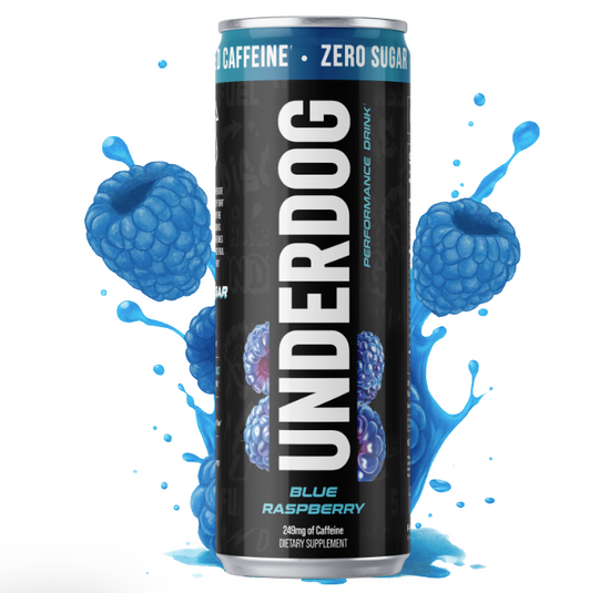 Underdog Performance Drink – Blue Raspberry (24 Cans)