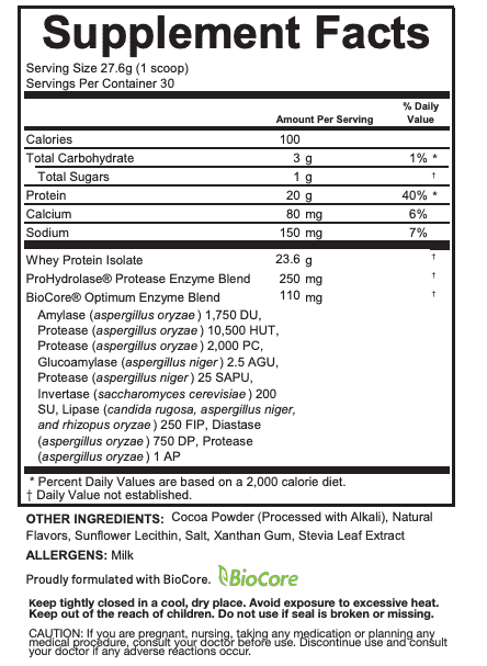 Whey Protein - Chocolate (Wholesale)