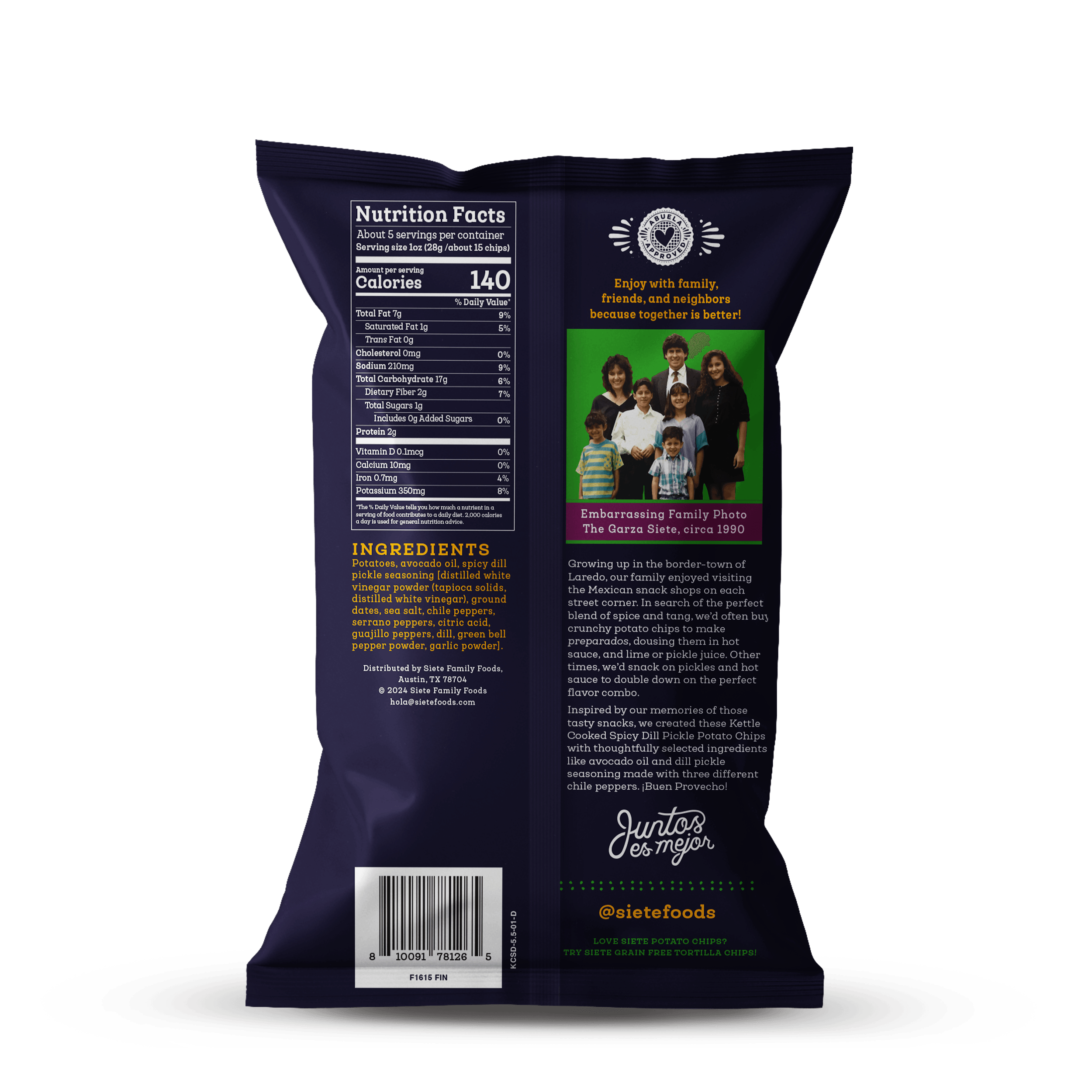 Spicy Dill Pickle Kettle Cooked Potato Chips - 24 bags