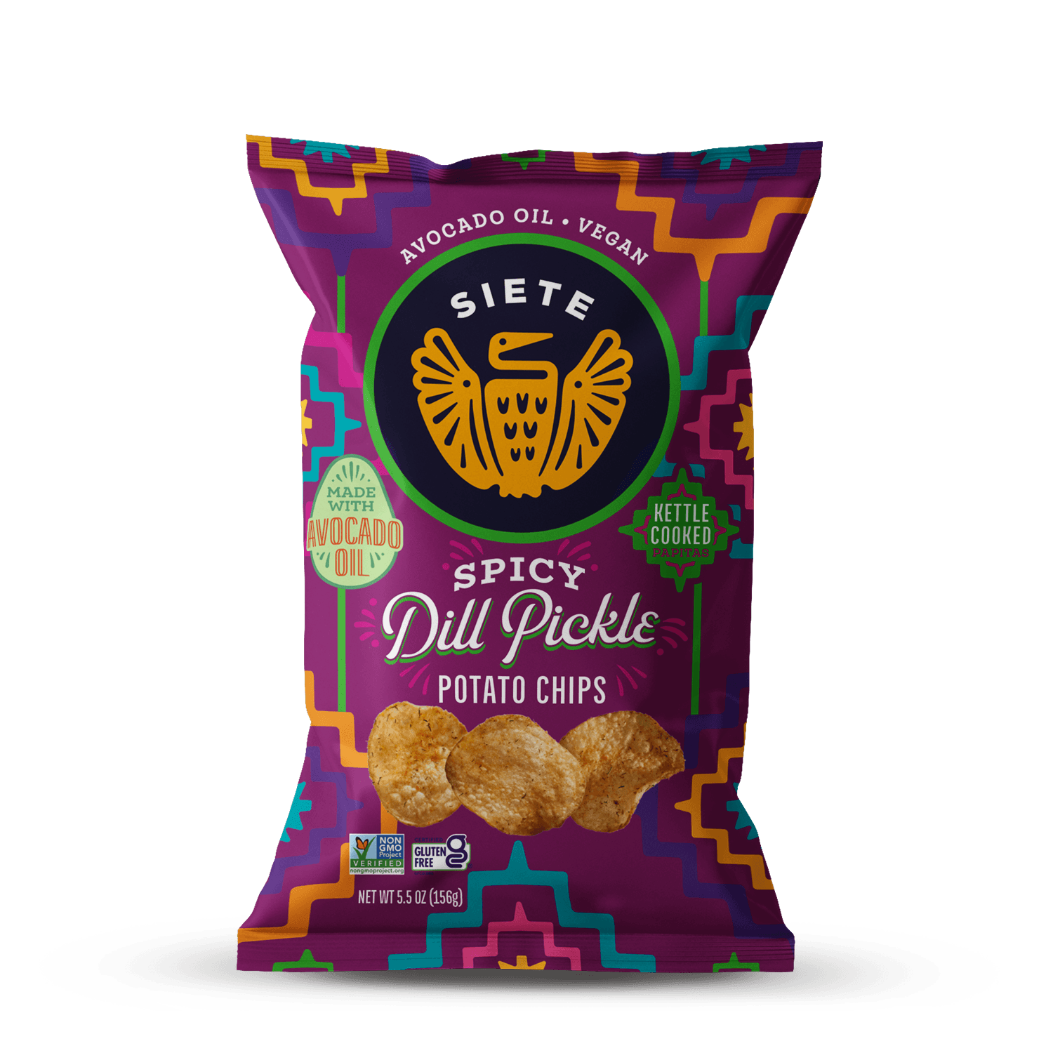 Spicy Dill Pickle Kettle Cooked Potato Chips - 24 bags