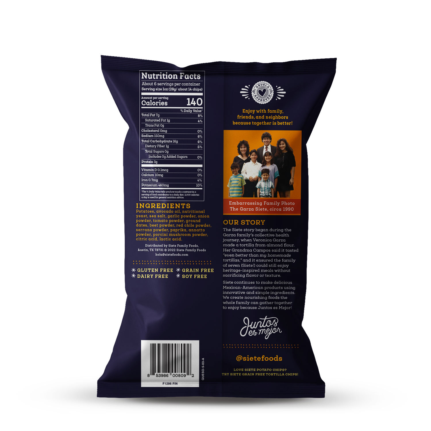 Queso Kettle Cooked Potato Chips - 24 bags