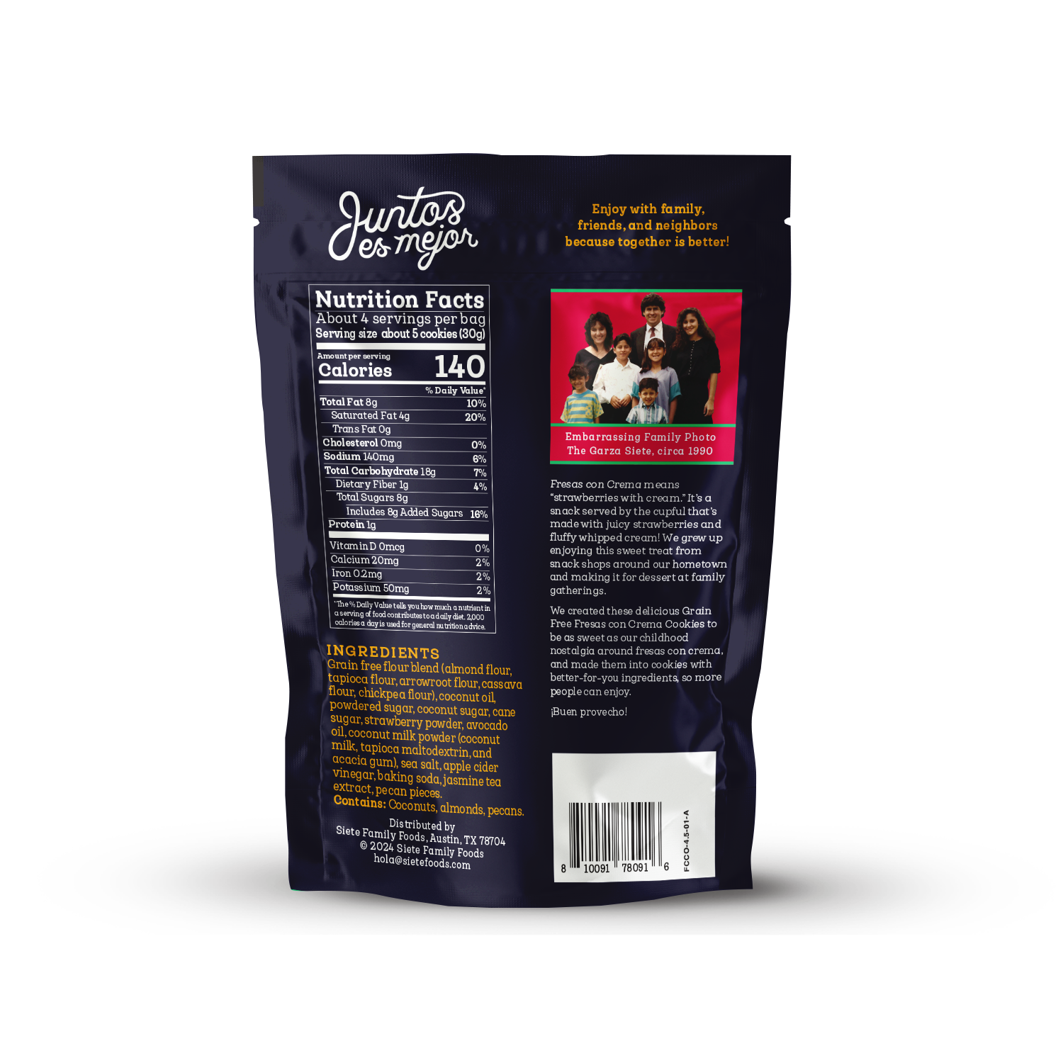 Fresas Con Crema Cookies - 20 bags