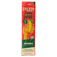 Solely Organic Mango Fruit Jerky Strip 0.8oz PS (12ct)