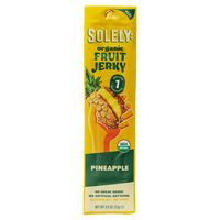 Solely Organic Pineapple Fruit Jerky Strip 0.8oz PS (12ct)